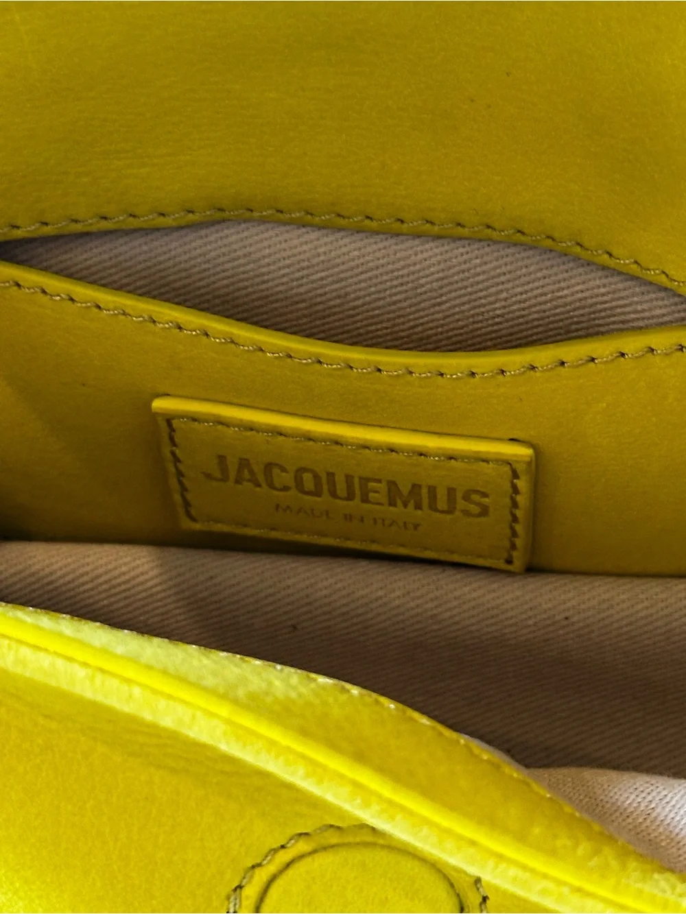 New with Tag! $995 Authentic Jacquemus Sunburst Yellow Small Crossbody Bag - Picture 11 of 16